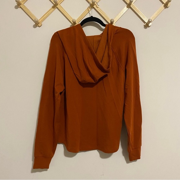 Athleta Burnt Orange Boardwalk High Hip Hoodie size Medium - Picture 7 of 9